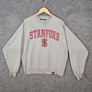 Vintage Distressed Stanford University Sweater XL -Heather Gray Collegiate Class